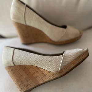 TOMS Ivory Wedges